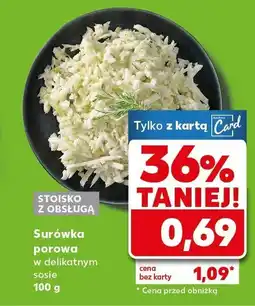Kaufland Surówka porowa w delikatnym sosie Kaufland oferta