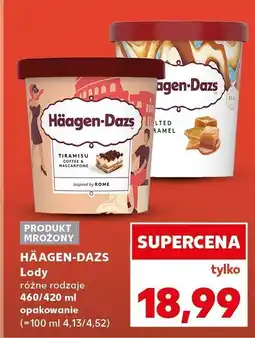 Kaufland Lody Häagen-Dazs, różne rodzaje oferta