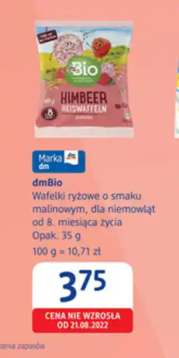 dm drogerie markt dmBio Wafelki ryżowe o smaku malinowym oferta