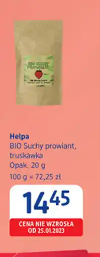 dm drogerie markt Helpa BIO Suchy prowiant, truskawka oferta