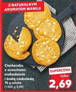 Kaufland Ciasteczko z orzechami makadamia i białą czekoladą Kaufland oferta