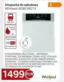 Kakto Zmywarka do zabudowy Whirlpool oferta