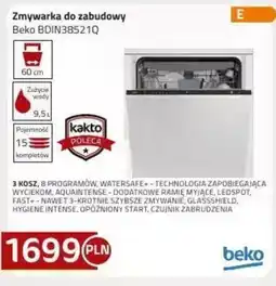 Kakto Zmywarka do zabudowy Beko oferta