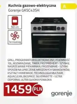 Kakto Kuchenka gazowo-elektryczna Gorenje oferta