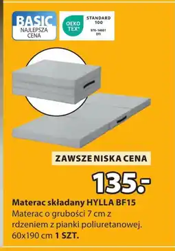 JYSK Materac TEX oferta