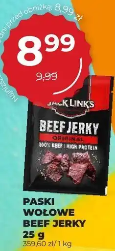 Duży Ben Paski wołowe Beef Jerky Jack Links 25g oferta