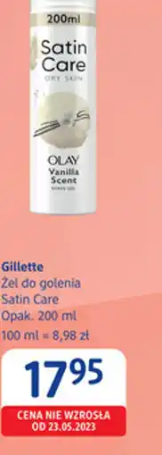 dm drogerie markt Gillette Zel do golenia Satin Care oferta