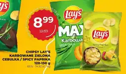 Duży Ben Chipsy Lay's Karbowane Zielona Cebulka/Spicy Paprika oferta