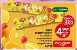 Żabka Lody Twister Super Algida oferta