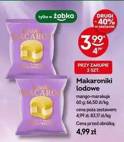 Żabka Lody Makaroniki mango-marakuja Boujee Macaron oferta
