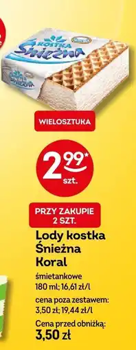Żabka Lody kostka Śnieżna śmietankowe oferta