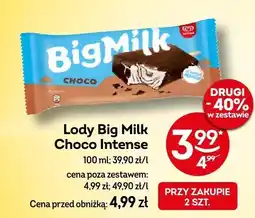 Żabka Lody Big Milk Choco Intense oferta