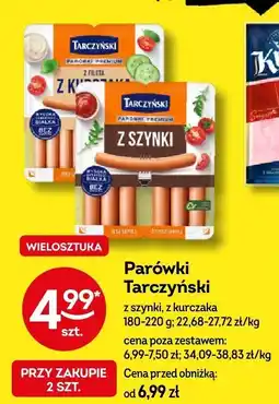 Żabka Parówki Tarczyński z szynki, z kurczaka oferta