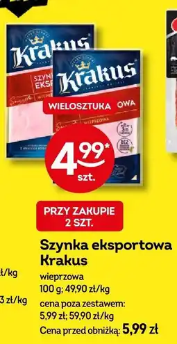 Żabka Szynka eksportowa Krakus wieprzowa oferta