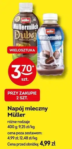 Żabka Napój mleczny Müller różne rodzaje oferta