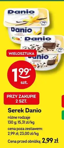 Żabka Serek Danio różne rodzaje oferta