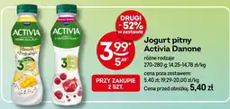 Żabka Jogurt pitny Activia Danone oferta