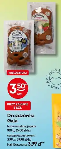 Żabka Drożdżówka Gala budyń-malina, jagoda oferta