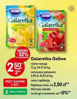 Żabka Galaretka Gellwe cytrynowy, truskawkowy oferta