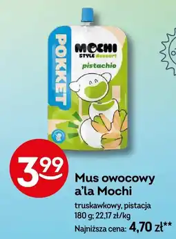 Żabka Mus owocowy a'la Mochi truskawkowy, pistacja Pocket oferta