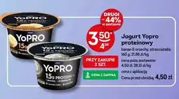 Żabka Jogurt Yopro proteinowy banan & orzechy, stracciatella oferta