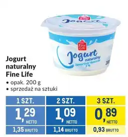 Makro Jogurt naturalny Fine Life oferta