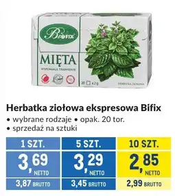Makro Herbatka ziołowa ekspresowa Bifix oferta