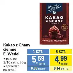 Makro Kakao z Ghany ciemne E. Wedel oferta