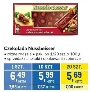 Makro Czekolada Nussbeisser oferta