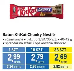 Makro Baton KitKat Chunky Nestlé oferta