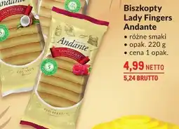 Makro Biszkopty Lady Fingers Andante oferta