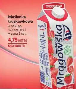 Makro Maślanka truskawkowa Mrągowska Mlekpol oferta