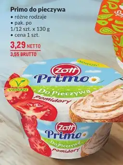 Makro Serek Primo do pieczywa różne rodzaje Zott oferta
