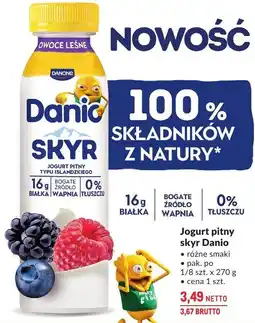 Makro Jogurt pitny skyr Danio różne smaki Danone oferta
