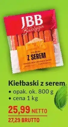 Makro Kiełbaski z serem JBB oferta