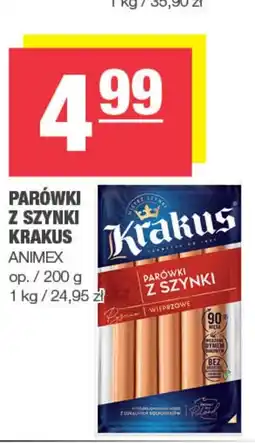 Spar Parówki z szynki Krakus oferta