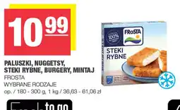 Spar Paluszki, nuggetsy, steki rybne, burgery, mintaj Frosta oferta