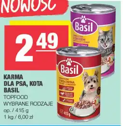 Spar Karma dla psa, kota Basil Topfood oferta