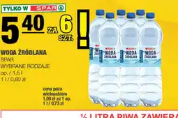 Spar Woda źródlana Spar oferta