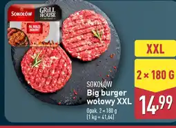 ALDI Sokołów Big burger wołowy XXL oferta