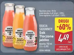 ALDI Sok Tłoczone jabłko Bracia Sadownicy oferta