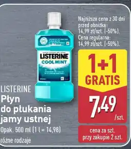 ALDI Płyn do płukania jamy ustnej Listerine oferta