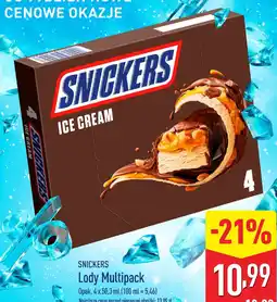 ALDI Lody Snickers Multipack oferta