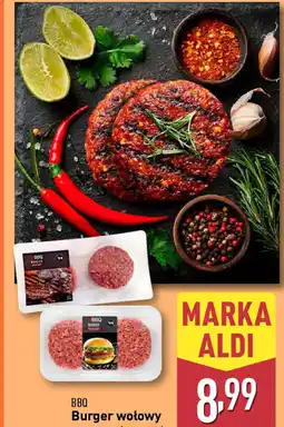 ALDI Burger wołowy BBQ oferta