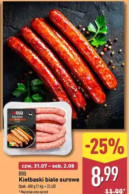 ALDI Kiełbaski białe surowe BBQ oferta