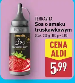 ALDI Sos o smaku truskawkowym Terravita oferta