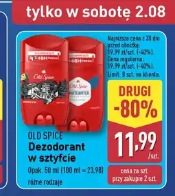 ALDI Old Spice Deodorant w sztyfcie oferta