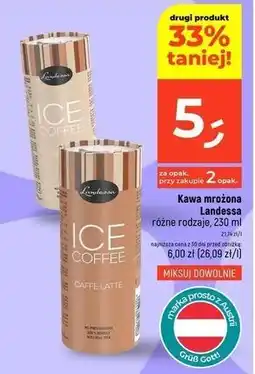 Dealz Kawa mrożona vanilla Landessa Ice Coffee oferta