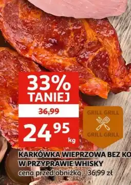 Auchan Karkówka wieprzowa bez kości w przyprawie whisky oferta