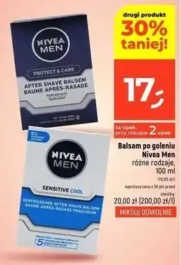 Dealz Woda po goleniu natychmiastowa ulga Nivea Men Sensitive Cool oferta
